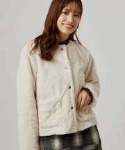 フェイクファーショートジャケット