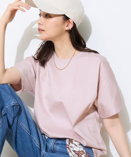 【汗ジミ防止/褒められTシャツ】上品カジュアル!ドルマンTシャツ