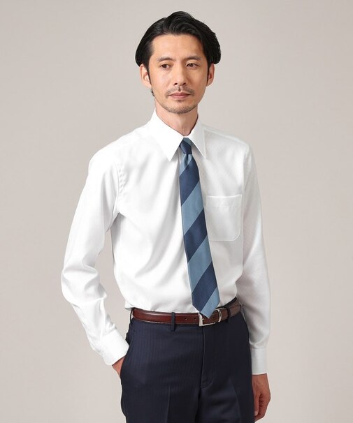 【Made in JAPAN】市松紋 ドレスシャツ
