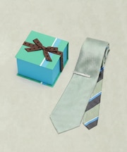 【BOXセット】ベーシック メランジ ネクタイ&タイバー