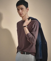 ハイゲージ モックネックTシャツ