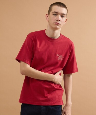 【Sサイズ~】TKワンポイント刺繍半袖Tシャツ