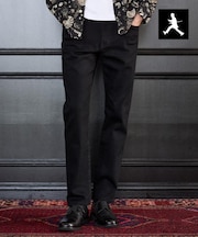 【BOWLER HAT LABEL】ストレッチナローデニムパンツ