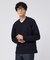 【日本製】メッシュ ジャージ Vネック プルオーバー