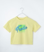【110-160】レトロロゴTシャツ/洗濯機OK