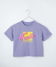 【110-160】レトロロゴTシャツ/洗濯機OK