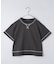 【110－160】配色ステッチガゼットTEE