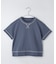 【110－160】配色ステッチガゼットTEE