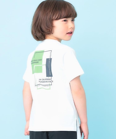 天竺アソートプリント半袖Tシャツ 幾何学アート、スパンコール、飛行機