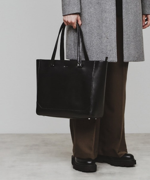 Refined Leather トートバッグ/ビジネス/A4収納可/ONOFF兼用