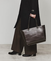 Refined Leather トートバッグ/ビジネス/A4収納可/ONOFF兼用