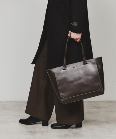 Refined Leather トートバッグ/ビジネス/A4収納可/ONOFF兼用