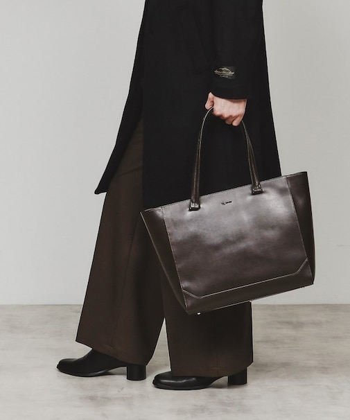 Refined Leather トートバッグ/ビジネス/A4収納可/ONOFF兼用