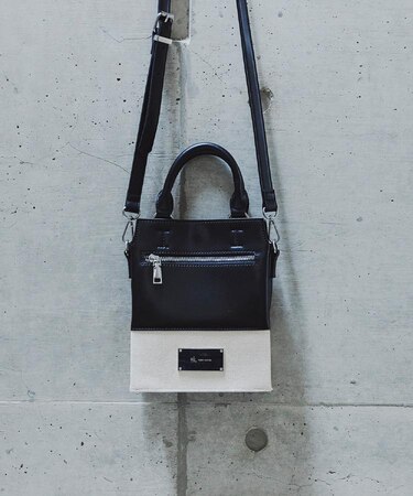 ツートンミニZIPショルダーバッグ