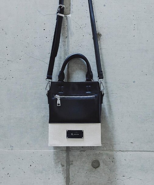ツートンミニZIPショルダーバッグ