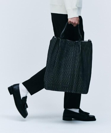 【B4サイズ収納可】ニットトートバッグ/トートバッグ/B4サイズ/大容量/Knit tote Bag