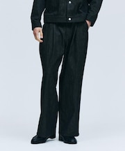 【色褪せしにくいデニム】Comfy Fadeless Denim Seriesワイドストレートデニム