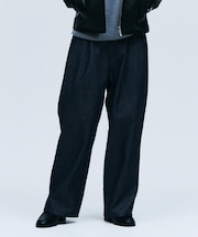 【色褪せしにくいデニム】Comfy Fadeless Denim Seriesワイドストレートデニム