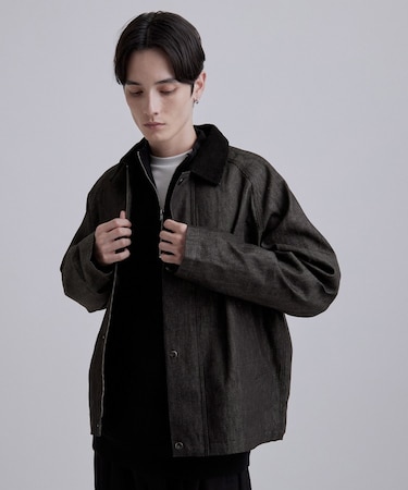 【色褪せしにくいデニム】Comfy Fadeless Denim Seriesデニムブルゾン