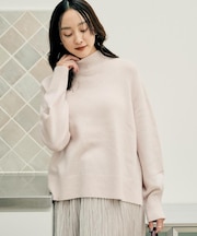 【8色展開/洗える】ウールカシミヤ ハイネックニット