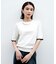 【アンサンブル可/薄手/洗える】5分袖クルーニット