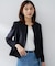 【清涼感/洗える】ミニマルシルエットジャケット