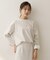 【セットアップ可/スウェットライク】袖口シャツドッキングプルオーバー