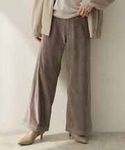【軽やかな柔らかさ】コーデュロイワイドパンツ