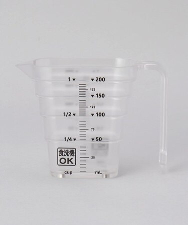 マグネット段々計量カップ 200ml WH 山崎実業 <tower タワー>