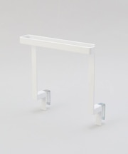 キッチンシンク下収納扉タオルハンガーH15 WH 山崎実業 <tower タワー>