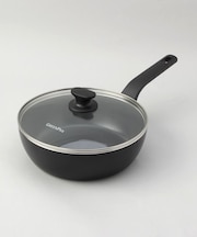 エッセンス フライパン 24cm 深型 ガラス蓋付き <GreenPan グリーンパン>