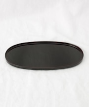 越前塗り 小判型 おぼん BK <ハレとケ>