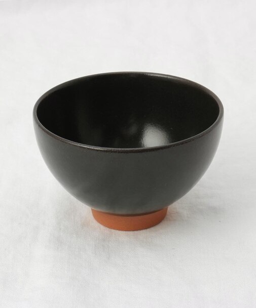 美濃焼 赤土お茶碗 BK ＜ハレとケ＞