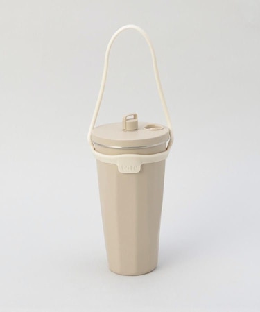 ストロー付2wayタンブラー470ml モカ