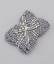 LINEN BLENDED キッチンクロス ワッフル GY <212Kオリジナル>