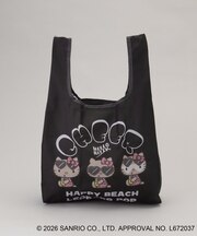 日焼けハローキティ エコバッグ LEOPARD BK