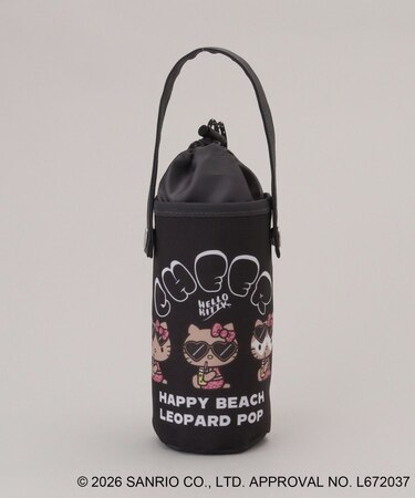 日焼けハローキティ ボトルホルダー LEOPARD BK
