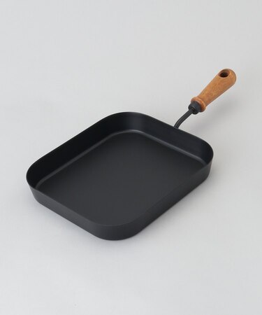 バーニスタ 鉄製角型片手グリルパン21×24cm