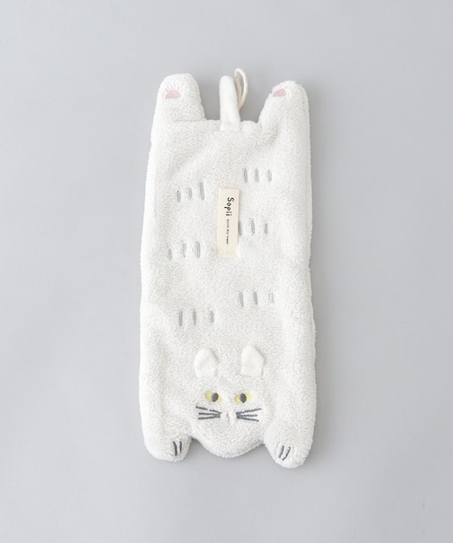 Sopii (ソピー) クイックドライタオル キャット ミニ WH