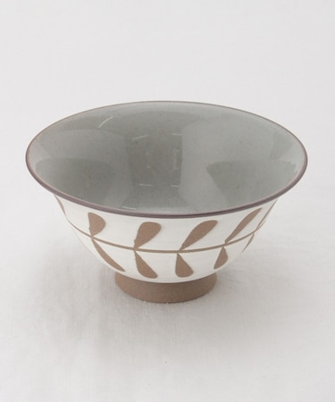 廻し木の葉 茶碗 WH