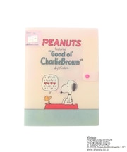 ◆SNOOPY ボタン付きクリアファイル 4P