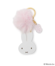 ◆Dick Bruna miffy ファー付きアクリルキーホルダー
