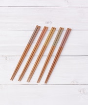イシダ 客用箸抗菌スス竹クルル 5膳入 23cm