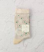 ◆PP 足底紙糸マーガレット クルーソックス