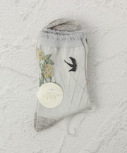 ◆PP イロハ 麻入花燕 クォーターソックス