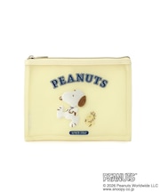 SNOOPY フロッキーフラットポーチ