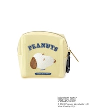 SNOOPY フロッキーカラビナ付ミニポーチ