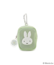 Dick Bruna miffy カラビナ付ミニポーチ pistachio&lavender