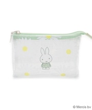 Dick Bruna miffy 3ポケットポーチ pistachio&lavender