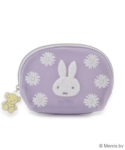 Dick Bruna miffy ラウンドティッシュポーチ pistachio&lavender